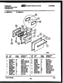 05 - Lower Oven Door Parts parts for Frigidaire Oven REM77BLB1 from AppliancePartsPros.com