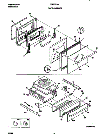 05 - Door parts for Frigidaire Oven TGB500CGB2 from AppliancePartsPros.com