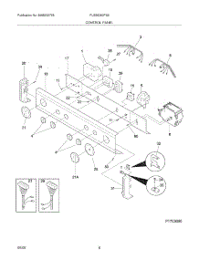07 - Control Panel parts for Frigidaire Washer Dryer Combo FLGB8200FS5 from AppliancePartsPros.com