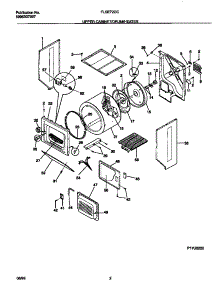 02 - Upper Cabinet / Drum / Heater parts for Frigidaire Washer Dryer Combo FLSE72GCS8 from AppliancePartsPros.com