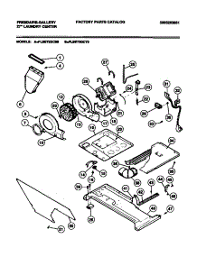 03 - Dryer Motor, Base parts for Frigidaire Washer Dryer Combo FLSE72GCT0 from AppliancePartsPros.com