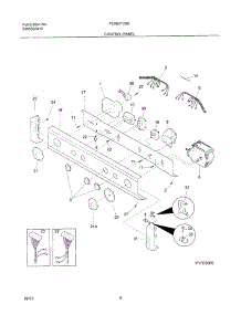 07 - Control Panel parts for Frigidaire Washer Dryer Combo FEX831CS0 from AppliancePartsPros.com