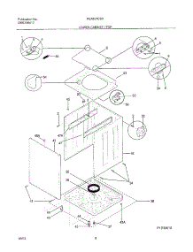09 - Lower Cabinet / Top parts for Frigidaire Washer Dryer Combo FEX831CS0 from AppliancePartsPros.com