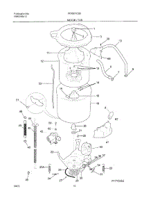11 - Motor / Tub parts for Frigidaire Washer Dryer Combo FEX831CS0 from AppliancePartsPros.com
