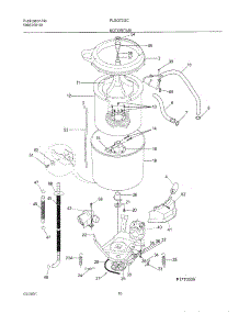11 - Wshr Mtr,Hose parts for Frigidaire Washer Dryer Combo FLSG72GCSA from AppliancePartsPros.com