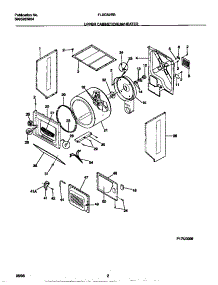 02 - Upper Cabinet / Drum / Heater parts for Frigidaire Washer Dryer Combo FLXG52RBT2 from AppliancePartsPros.com