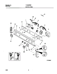 04 - Control Panel parts for Frigidaire Washer Dryer Combo FLXG52RBS7 from AppliancePartsPros.com
