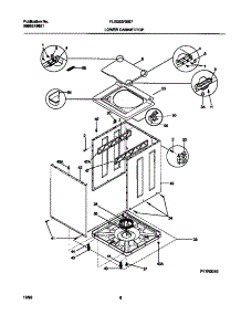 05 - Lower Cabinet / Top parts for Frigidaire Washer Dryer Combo FLXG52RBS7 from AppliancePartsPros.com