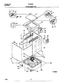 05 - Lower Cabinet / Top parts for Frigidaire Washer Dryer Combo FLXE52RBS3 from AppliancePartsPros.com