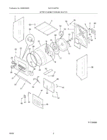 03 - Upper Cabinet / Drum Heater parts for Frigidaire Washer Dryer Combo GLEH1642FS4 from AppliancePartsPros.com