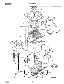 06 - Motor / Tub parts for Frigidaire Washer Dryer Combo FLXG52RBT7 from AppliancePartsPros.com