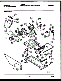 03 - Motor, Blower And Body Assembly parts for Frigidaire Washer Dryer Combo LCE732LL1 from AppliancePartsPros.com
