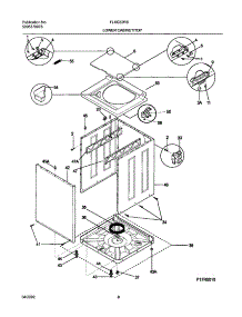 09 - Wshr Cab,Top parts for Frigidaire Washer Dryer Combo FLXG52RBS9 from AppliancePartsPros.com