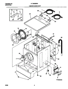 03 - Cabinet,Door & Top parts for Frigidaire Washer 41739022890 from AppliancePartsPros.com