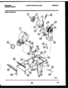 04 - Dryer Motor, Blower And Belt parts for Frigidaire Washer Dryer Combo LCE441PW0 from AppliancePartsPros.com