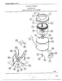 Top Load Washer / Tubs / Agitator / Leg And Dome parts for Frigidaire Washer 6506-87E from AppliancePartsPros.com
