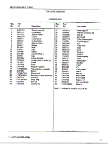 Top Load Washer Page 6 parts for Frigidaire Washer 6008A from AppliancePartsPros.com