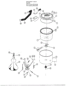 Tubs And Water Inlet parts for Frigidaire Washer 6505C from AppliancePartsPros.com