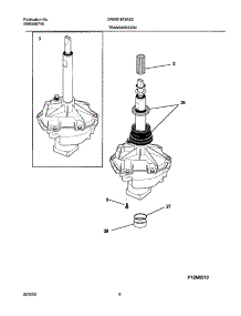 07 - Transmission parts for Frigidaire Washer CRWS1879AS2 from AppliancePartsPros.com