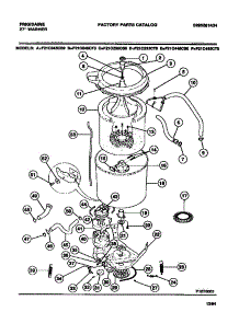 03 - Washer Outer Tub, Inner Tub, Sub To parts for Frigidaire Washer F21C645CT0 from AppliancePartsPros.com