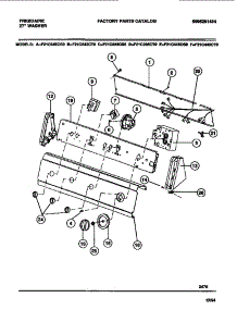 05 - Console parts for Frigidaire Washer F21C645CT0 from AppliancePartsPros.com