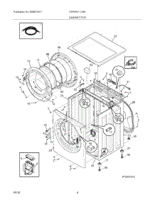 05 - Cabinet / Top parts for Frigidaire Washer FAFW4011LW0 from AppliancePartsPros.com