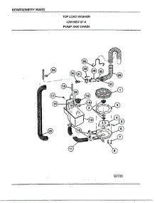 Top Load Washer /  Pump And Drain parts for Frigidaire Washer 6507-87A from AppliancePartsPros.com