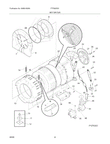07 - Motor / Tub parts for Frigidaire Washer FTF530ES1 from AppliancePartsPros.com