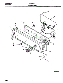 05 - Control Panel parts for Frigidaire Washer FWS235RFS2 from AppliancePartsPros.com