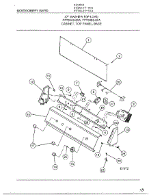 Cabinet, Top Panel, Base parts for Frigidaire Washer 6489-87A from AppliancePartsPros.com