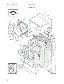05 - Cabinet / Top parts for Frigidaire Washer FTF2140FE0 from AppliancePartsPros.com