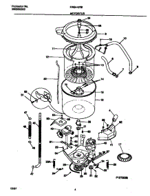 03 - Motor / Tub parts for Frigidaire Washer FWS445RBT4 from AppliancePartsPros.com