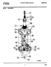 04 - Transmission parts for Frigidaire Washer FWS445RBS0 from AppliancePartsPros.com