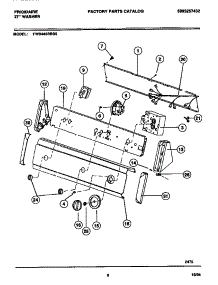 05 - Console & Controls parts for Frigidaire Washer FWS445RBS0 from AppliancePartsPros.com