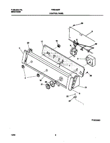 05 - P12c0053 Control Panel parts for Frigidaire Washer FWS445RFT1 from AppliancePartsPros.com