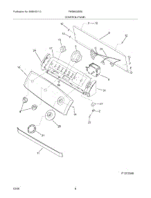 09 - Control / Panel parts for Frigidaire Washer FWS6600ES0 from AppliancePartsPros.com