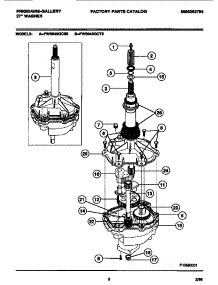 04 - Transmission parts for Frigidaire Washer FWS845GCT0 from AppliancePartsPros.com