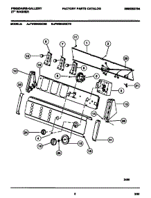 05 - Console & Controls parts for Frigidaire Washer FWS845GCT0 from AppliancePartsPros.com