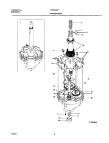 07 - Transmission parts for Frigidaire Washer FWS645GFT2 from AppliancePartsPros.com