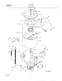 05 - Wshr Mtr,Hose parts for Frigidaire Washer FWS833AS0 from AppliancePartsPros.com