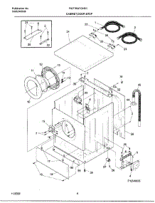 04 - Wshr Cab,Door parts for Frigidaire Washer FWTR647GHS1 from AppliancePartsPros.com