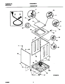 02 - P12v0019 Wshr Cab,Top parts for Frigidaire Washer FWX233RET0 from AppliancePartsPros.com