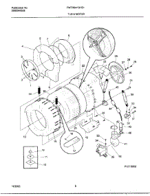 06 - Wshr Tub,Motor parts for Frigidaire Washer FWTR647GHS1 from AppliancePartsPros.com