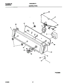 05 - P12c0050 Control Panel parts for Frigidaire Washer FWX233RET0 from AppliancePartsPros.com