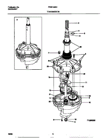 04 - Transmission parts for Frigidaire Washer FWS745GCS2 from AppliancePartsPros.com