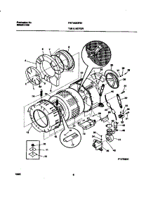 04 - P12t0041  Wshr  Tub,Motor parts for Frigidaire Washer FWT449GFS1 from AppliancePartsPros.com