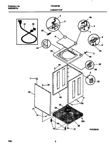 02 - Washer Cabinet,Top parts for Frigidaire Washer FWX6970EW2 from AppliancePartsPros.com