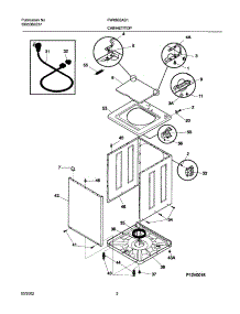 03 - Wshr Cab,Top parts for Frigidaire Washer FWX833AS1 from AppliancePartsPros.com
