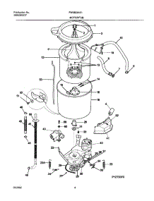 05 - Wshr Mtr,Hose parts for Frigidaire Washer FWX833AS1 from AppliancePartsPros.com