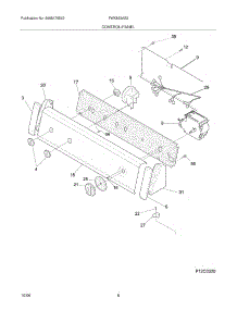09 - Control / Panel parts for Frigidaire Washer FWX833AS3 from AppliancePartsPros.com